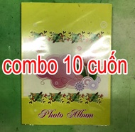 combo 10 cuốn album tặng 15x21cm dành để tặng khách hàng 1 cuốn bỏ được 40 ảnh ảnh bìa hình bông hoa