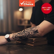 Arm Art Sticker, Waterproof Black Knight Wings Temporary Tattoo for Women and Men