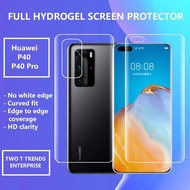 Huawei P50 Pro / P40 P40 Pro / P40 Pro+ P30 / P30 Pro P20 P20 Pro Full Cover Front Back Soft Hydroge