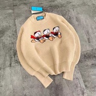 義大利奢侈時裝品牌GUCCI古馳聯名Disney米老鼠系列三隻小鴨長袖毛衣