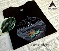 Kaos Overlander LS T-Shirt BLK 6589 Eiger Kaos Lengan Panjang Pria