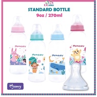 Momeasy Streamline Feeding Bottle Slim Neck Bottle Botol Susu Bayi BPA Free (3oz 9oz)