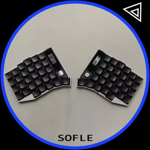 Sofle Split Keyboard Kit Dual Mode Bluetooth 2.4G Wireless Split Keyboard Kit Customized Hot Swap Ch