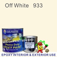 off white 933 1L ( 1 Liter ) Four Seasons / New Epoxy Floor Paint / Heavy Duty Coating - new mici ep