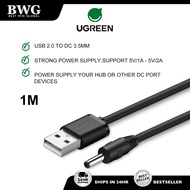 UGREEN USB A to DC 3.5mm Cable 5V 1A 5V 2A Maximum Charger Adapter Wire Strong Power Supply for Hub 