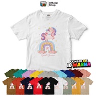 KATUN HLO KIDZ 30S COMBED COTTON GIRLS' T-SHIRT WITH SWEET UNICORN HORSE PICTURE