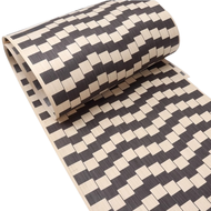 L:250*40cm T:0.4-0.5mm High-end Technology Black and White Square Veneer Instrument Furniture Interi