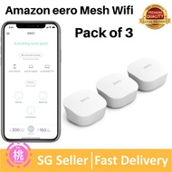 Amazon Eero mesh WiFi system – Router for whole home coverage -  1 pack, 2 pack or 3 pack options