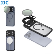 JJC Magnetic 58mm Filter Adapter & Phone Case Kit for Apple Phone 17 Pro Max 17 Pro, Compatible with