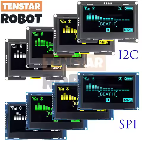 2.4" 2.42 Inch 128x64 OLED LCD Display Module SSD1309 12864 4 Pin IIC I2C SPI Serial Interface
