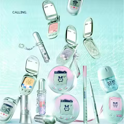 Little Ondine All in Makeup Kit Pearl Eyeshadow,Blush Cream Lipstick,Setting Powder,Eyebrow & Eyelin