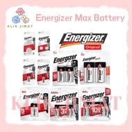 (KLIKJIMAT) 🔋 Energizer Max Battery A76 LR44 A23 CR2032 AA AAA 9V | Bateri Alat Elektronik 电池