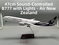 Sound Control Assembled Boeing 777 Model with Lights 47cm