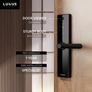 FREE Installation | Luxus Digital LITE Smart Door Lock | Fingerprint | Pincode | RFID unlock | Viewing Camera