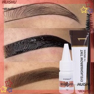 HUISHU Eyebrow Dye Tint Kit, Fast Dye Waterproof Eyebrow Cosmetics, Brow Enhance 2 in 1 Semi Permane