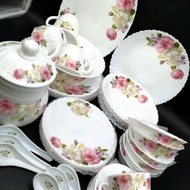 SET PINGGAN MANGKUK DINER SET 46 PCS BRAND COREL HG MATERIAL KACA