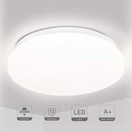 LED Ceiling Light Bathroom Lights Ceiling 18W Ceiling Lights Fitting, TECKIN 4500K Natural White 28cm Round Flush Mount