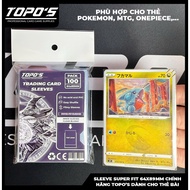 [Sleeve] Pack of 100 TOPO'S 64X89 transparent Card covers for Pokemon, Haikyuu, MTG, Idol Cards.