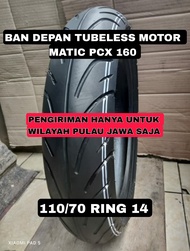 Ban Depan standar PCX tubeles 100/80  DAN BELAKANG 120/70 ring 14