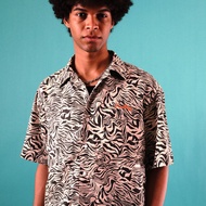 Headboyy - Zebra Hawaiian Shirt - เสื้อฮาวายพิมพ์ลายม้าลาย ทรงบ็อกซี่