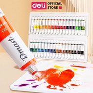 Deli Premium Dmast Watercolor - 12ml Tube Watercolor - Diverse Colors Easy to Overlay - Professional