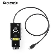 Saramonic สมาร์ตโฟน Saramonicไมโครโฟน XLR แบบ UC และอินเตอร์เฟสกีตาร์6.3มม. สำหรับสมาร์ทโฟน USB Type
