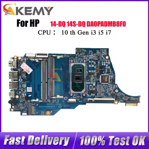 DA0PADMB8F0 Laptop Motherboard For HP 14T-DQ 14-DQ 14S-DR With i3 i5 10th Gen CPU L88847-601 L88848-