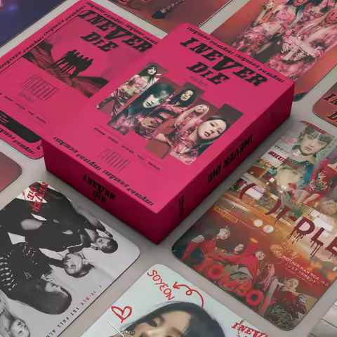 Kpop gidle Album I Never Die lomo cards GIDLE I feel I LOVE photocadrs for Boys & Girls Gifts