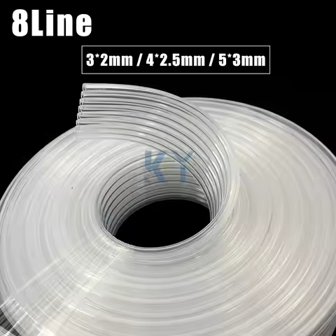 10 Meter 8 Lines white Tube for ECO Solvent printer ink tube Ink Tube For Epson Canon HP Brother Ink