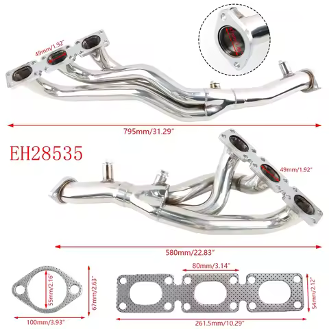 Exhaust Headers For Bmw, 2000 2006 M54 Engines, M54B22 M54B25 M54B30, E36 E46 E93 E60, 320I 325I 525