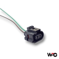 VOLKSWAGEN AUDI TURBO SOLENOID JETTA GOLF AUDI DIVERTER VALVE 2PIN SOCKET CONNECTOR 1J0973722A