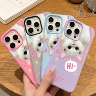 JELLY 2 IN 1 CASE WHITE FUR CATE FOR TECNO SPARK GO 1 3 POP 9 20 MOTIF WHITE FUR CATE GD87 PROTECTIV