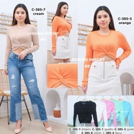 LIMITED Korean Crop top long sleeve Import C385
