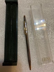 CROSS高仕 金鉻原子筆（未使用過、無筆芯）