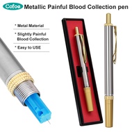 Cofoe Blood Collection Pen Stainless Steel Pen Blood Lancet Cupping Therapy Blood Test Pen Diabetic 