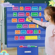 FANSIN Classroom Pocket Chart, Large Durable Standards Pocket Chart, Educational Class Schedule Char