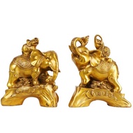 Bronze Elephant Shop Yang Tongji Home Furnishing Object Bronze Elephant Ornaments Fuxiang Ornaments 