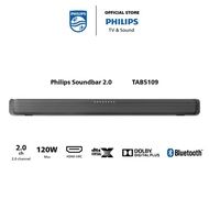 Philips TAB5109 2.0ch Soundbar with Dolby Digital Plus | DTS Virtual X | Bluetooth 5.4