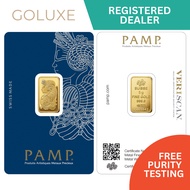 NEW PAMP 5g Gold Bar 999.9 Purity - Fortuna Design