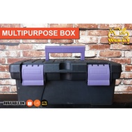 Storage Multipurpose Tools Box Key Lock Able Plastic 25cm x 12cm Box