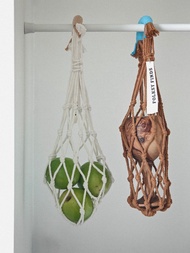 手工編織棉繩咖啡隨行杯提袋 多用途杯袋