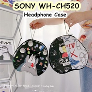 【Trend Front】For SONY WH-CH520 Headphone Case Cartoon Innovative PatternHeadset Earpads Storage Bag 