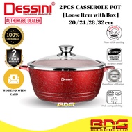 DESSINI Cookware Loose Items Casserole Non Stick Pot Bowl Pan with Cover Set Periuk Desini  Disini 2