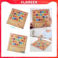 [FlameerMY] Wooden Abc Letter Words Matching Puzzle Toddlers Colors Maze Alphabet Maze Board for Kid