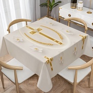 Christian Church Altar Tablecloth Holy Week Catholic Cross Pattern Tablecloth