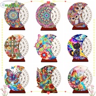 MOLIHA Diamond Art Perpetual Calendar Kits, Handmade DIY Diamond Art Calendar,  Wooden Rotating  Dia