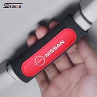 Sieece Car Roof Pull Handle Glove Protector Leather Car Seat Belt Cover Car Interior Accessories For