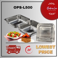 BENXON 5" OPS-L500 SQUARE CAKE CONTAINER WITH LOCK / BEKAS KEK BAKERY DISPOSABLE PLASTIC CLEAR BOX