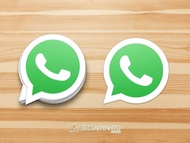 Sticker - Stiker Logo Whatsapp untuk PC Laptop HP Dll