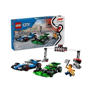 LEGO City 60474 F1 Grid with VCARB & Sauber Race Cars